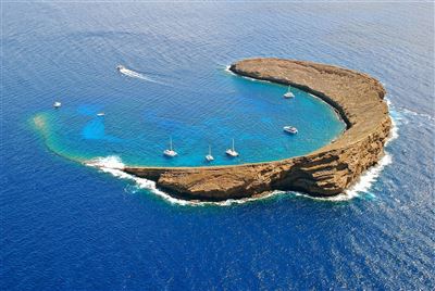 Blick auf den Molokini Krater